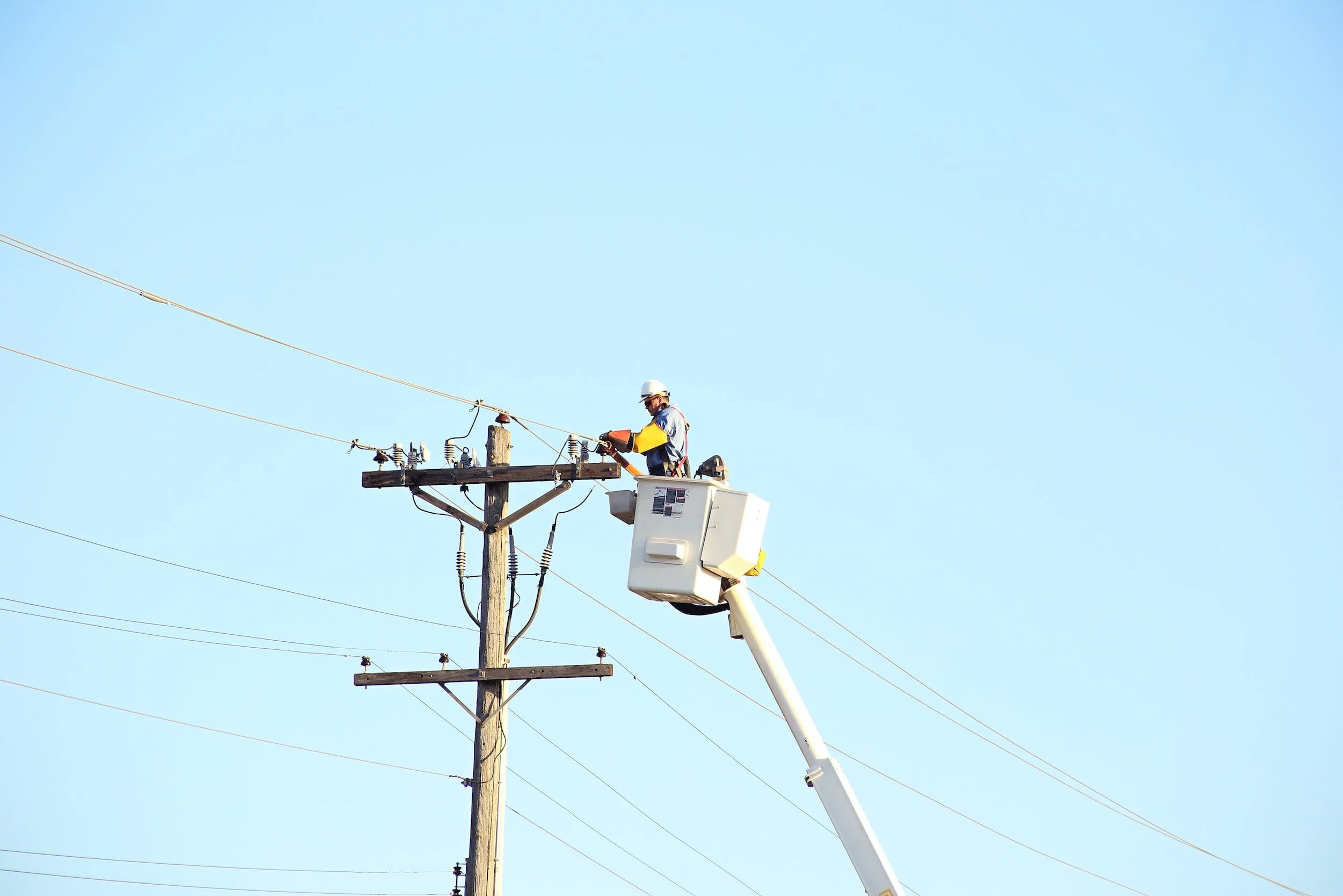 electrical technician at work